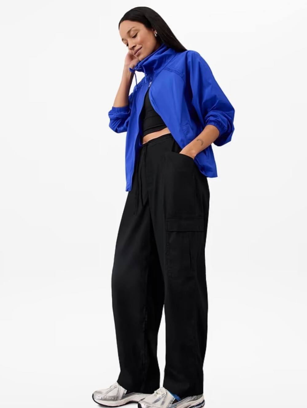 Athleta Paradise Straight Leg Cargo Drawstring Waist Pants NWT Size: M